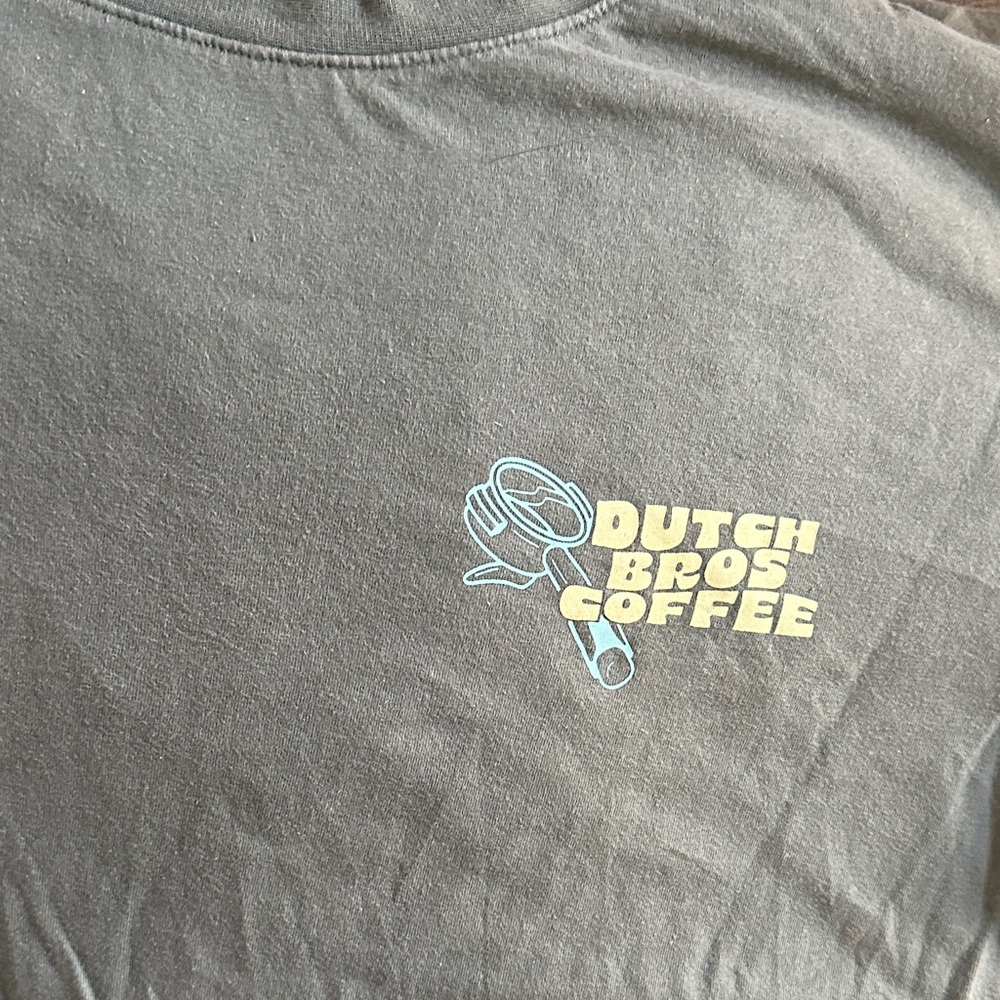 Dutch Bros Olive Green 'Good Vibes Only' Tee